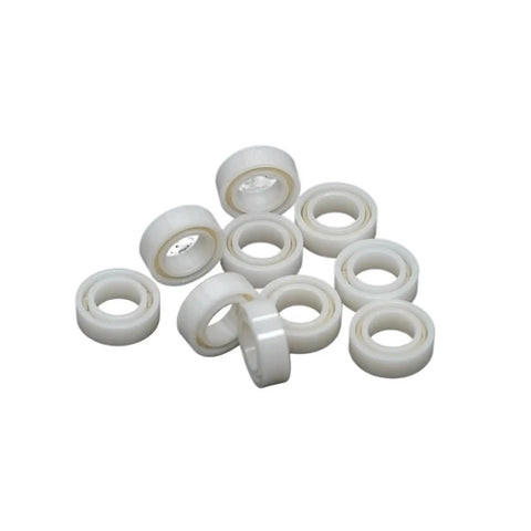1PC Premium ZrO2 Ceramic Bearing for Spinning and Bait Casting Reels, plastic outer rings in various sizes.