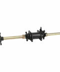 Rear Axle Kit For Go Karts And ATVs, 710mm 28 Inch Length, Heavy Duty 3 Stud Wheel Hubs, gold and black components visible