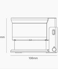 Smooth Operator 58Mm Handheld Coffee Stirrer With Adjustable Espresso Needle Distributor dimensions 83mm high 106mm wide.