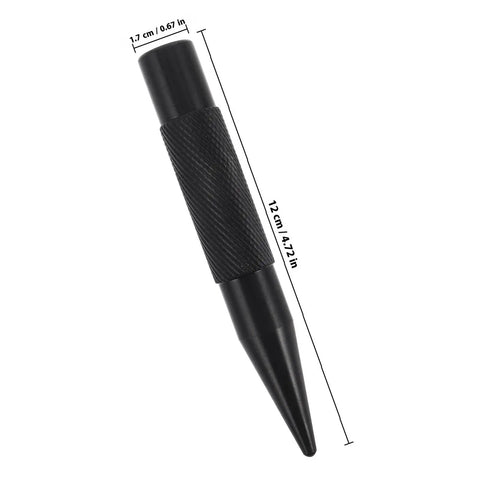 Tough As Nails Auto Body Hammer And Car Dent Repair Pen for Quick Panel Fixes, black scratch pen, 12 cm long, durable steel.
