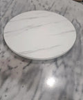 50 Inch Marble Lazy Susan Silent Rotating Serving Tray Slick Kitchen Essential For Smooth Dining And Weekend Hangouts No Sweat Rotation Design That Totally Delivers The Goods on a marble countertop.