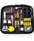 Dead Simple Watch Repair Tool Kit Featuring Legit Link Pin Remover And Strap Replacement Essentials For Smooth DIY Bracelet Adjustments in black case.