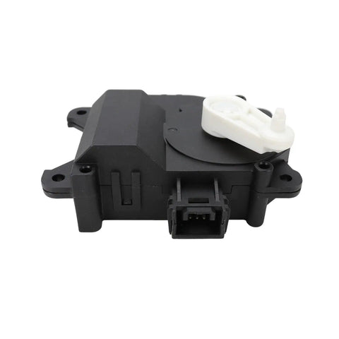 Straight Up HVAC Heater Blend Door Actuator Replace 87106-04030 side view showcasing black plastic housing and connector for Toyota models.