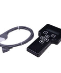 Pro Grade JLG Diagnostic Analyzer Scanner For Boom And Scissor Lifts Part 1600244 2901443, black handheld device with cord.