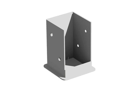 Heavy-Duty Galvanized Steel Post Bases for 4x4 Wood Posts Bolt-Down Mount Kit for Decks, Patios and Concrete Surfaces Includes Screws