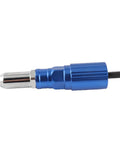 Heavy Duty Cordless Rivet Gun Adapter For Drills With Four Piece Aluminum Rivet Nut Kit and Multi Size Heads smooth blue metallic tool.