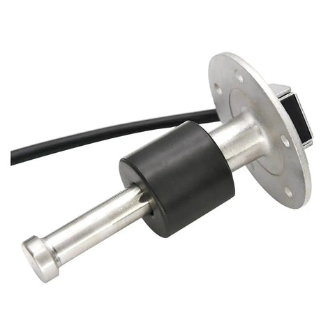 Professional 0-5V Fuel Level Sender For Boat Car Rv Marine Liquid Tank Sensor with stainless steel probe and black mount.