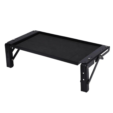 Foldable Magnetic Tool Tray With Aluminum Alloy Platform And Rubber Coated Surface For Strong Magnetic Hold