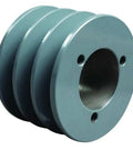 Premium 3V Narrow V Belt Sheave With Three Grooves In Tough Ductile Iron, showcasing precision engineering for efficient drive applications.