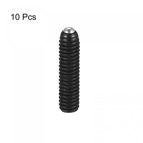Heavy Duty Ball Point Set Screws M4 X 16mm High Carbon Steel Metric Spring Grub Screws 10 Pack shown individually.