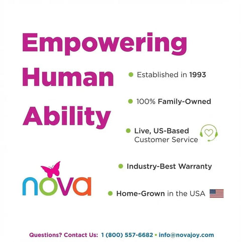 Empowering Human Ability by nova, family-owned since 1993 with US-based customer service and industry-best warranty.