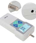 No Fuss Digital Force Gauge And Portable Push Pull Tester Workhorse Featuring 500 Newton Capacity, displaying LCD screen and measurement buttons.