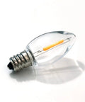Shatterproof C7 LED Replacement Bulb For Christmas Lights Warm White Indoor Outdoor Use E12 Candelabra Base Vintage Style