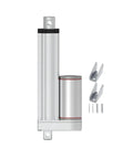 Heavy Duty 12V Electric Linear Actuator With 8 Inch Stroke And Rock Solid 220 Lb Lift Rating Smooth Glide Motion Includes Sturdy Mounting Brackets.