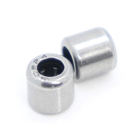 SCE24 Drawn Cup Needle Roller Bearing 3.175X6.35X6.35mm steel components for high precision clevis joints in vehicles.