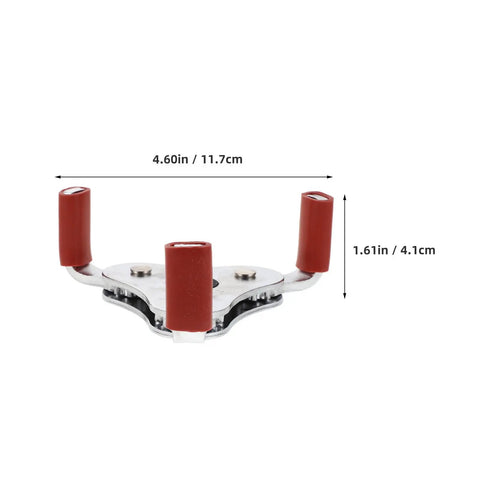 Pro Grade Smoke Transducer Remover Tool Head with red grips, aluminum material, designed for hassle-free sensor gripping and use.