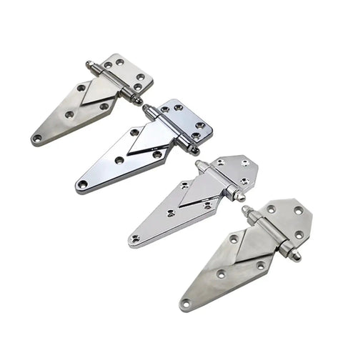 Rock Solid Heavy Duty Load Bearing Hinge 152 X 77 mm Premium Steel Cabinet Gate Door Mount Bracket from multiple angles.