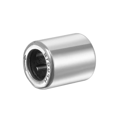 Heavy Duty Needle Roller Bearings 6mm Bore 10mm OD 12mm Width 2 Pack Pre Lubricated Chrome Steel One Way Clutch Compact Drive Components Built Tough And Ready To Rock close-up of a steel needle roller bearing