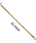 55 Inch Solid Wood Replacement Handle For Garden Hoe And Spading Tools With Protective Paint Finish For Weather Resistant Long Lasting Durable Grip