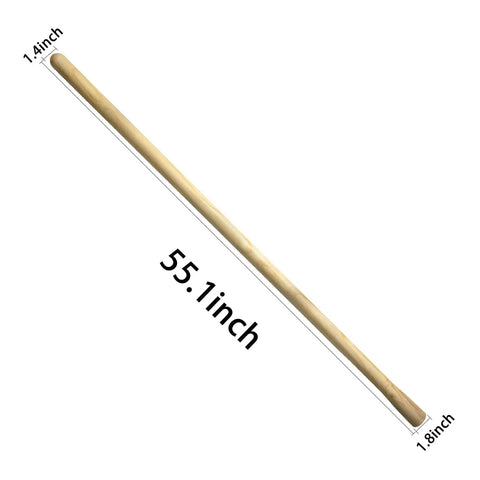 55 Inch Solid Wood Replacement Handle For Garden Hoe And Spading Tools With Protective Paint Finish For Weather Resistant Long Lasting Durable Grip