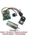 Super Solid Plug And Play Micro Gear Motor Runs Sweet Low Speed Reduction Gearbox JGA25-370 Direct Swap For Smart Cars And Mini Tools 12 Volt Dc Electric Engine 77 Rpm Heavy Duty Build components including motor, bracket, and speed controller.