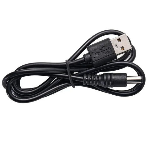 Badass 12V Car Charger With DC Power Cord And Eleven Swappable Plugs For GPS Camera Bluetooth Speaker Shaver Fan And Vehicle Gadgets Hella Versatile Universal Adapter For Any Ride You Own, black USB charging cable with barrel connector.