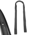 Black 24 Inch PVC Bike Tire Rim Tape and puncture-proof liner belt displayed separately for inner tube protection
