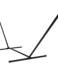 Heavy Duty Steel Hammock Stand For Two Peeps, Portable Outdoor Frame With Hooks And Chains, 15 Ft Hammocks Compatible, 450 Lb Capacity, Black