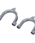 Two Pack Gray U Shape Drain Hose Holders For Washing Machines And Dishwashers Durable Plastic Hose Brackets