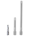 Grease Monkey Approved 10 Inch Socket Extension Bar For Half Drive Ratchets Anti Slip Grip Rust Proof Alloy Steel on white background.