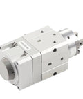 Heavy Duty Pneumatic Cylinder Angular Rotary Actuator Air Gripper MRHQ16D 90S N One Pack, silver aluminum design for industrial use.