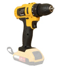 Heavy Duty Cordless Drill Kicking Serious Torque For Woodworking And Diy Projects Quick Change Chuck side view showcasing grip and battery.