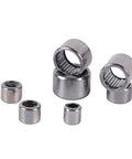 Pro Grade Needle Roller Bearings With Tough Stamped Steel Shell Pre Lubed For Hydraulics And Machines, various sizes displayed.