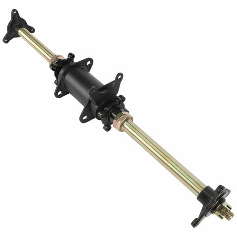 Rear Axle Kit For Go Karts And ATVs, 710mm 28 Inch Length, Heavy Duty 3 Stud Wheel Hubs, 23T Brake Spline, 28T Wheel Hub Spline
