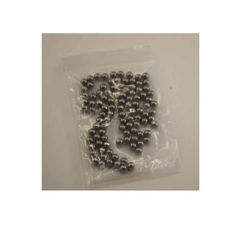 100 Piece 5.5mm 304 Stainless Steel Bearing Balls in bag, suitable for repairs and DIY builds, smooth and durable.
