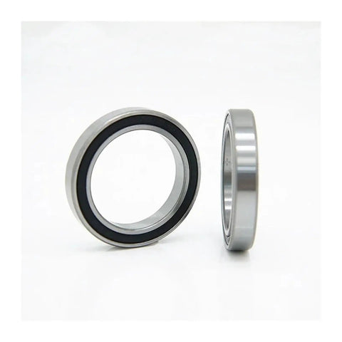 Premium Stainless Steel S6812 Deep Groove Ball Bearings featuring double rubber seals and ABEC 5 precision viewed from two angles.