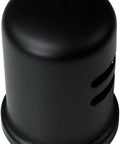 Skirted Air Gap Cap Matte Black Solid Brass One And Five Eighths Inch Diameter And Two And Quarter Inches High Fits Standard Air Gap Bodies Cap