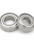Rock Solid 304 Stainless Steel Deep Groove Ball Bearings Built Tough With Double Metal Seals For Wet Shop Floors And Power Tools Smooth Operation Killer Corrosion Resistance 90X160X30mm shown side by side.
