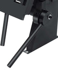 Close-up of the mechanism on a 24 Inch Metal Pan And Box Brake Bender Built To Last With 0 To 135 Degree Adjustable Angle Deep Grey Heavy Duty Brake