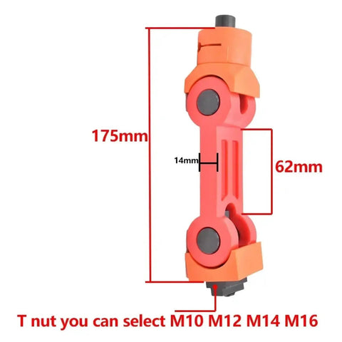 Snap To Grid Every Shift With This Rock Solid Universal Adjustable Cnc Workpiece Stop Block M16 Lathe Positioner side view with dimensions
