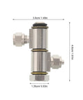Alloy Tire Changer Connector Screws 2Pcs Durable High Pressure With Quick Install For Tire Machine Replacement Parts Ideal For Auto Shops And Tire Service Centers, 3.8x4.6x1.35 cm