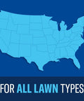 Map of USA highlighting "For All Lawn Types" for Complete Lawn Insect Killer Granules For Outdoor Use Kills Ants Fleas Ticks Grubs