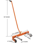 Hardcore Tire Dolly With Adjustable Handle And Slick Rolling Casters For Taking On Heavy Loads Without Breaking A Sweat Built Solid Steel Design height 38 in.