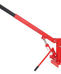 1000 Lb Engine Hoist Cherry Picker Telescopic Boom with swivel base for manual hydraulic lifting in red color.