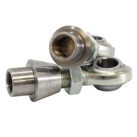 Heavy Duty 3/4X3/4 16 Heim Joints With 3/4 Bungs And.250 Inch Wall Thickness showcasing robust metal construction, ideal for street race mods.
