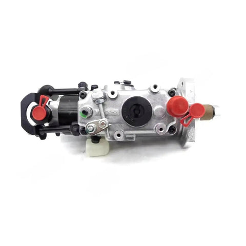 Heavy Duty Fuel Injection Pump For Diesel Trucks 3230F583T side view showing metal components and dual fuel lines.