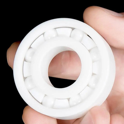 Pro Grade Zirconia Full Ceramic Ball Bearings With Next Level Heat Resistance And Beast Mode Operation For Grind Shop Machines And Hot Rod Builds 6314CE in hand.