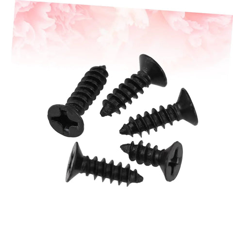 100 Piece Self Tapping Screws Set Black Flat Head Cross Countersunk Drywall Nails For Gypsum Board And Wood Wallboard