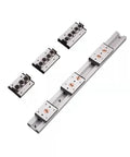 SGR35 Heavy Duty Double Axis Linear Guide Rail Kit With Two SGB35UU5 Five Ball Bearing Sliders, aluminum, 2750mm length.