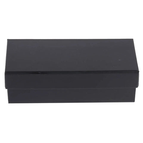Pack Of 4 Slick Polished Agate Slice Cabinet Knobs With Solid Brass Backing And Included Screws inside a black box.